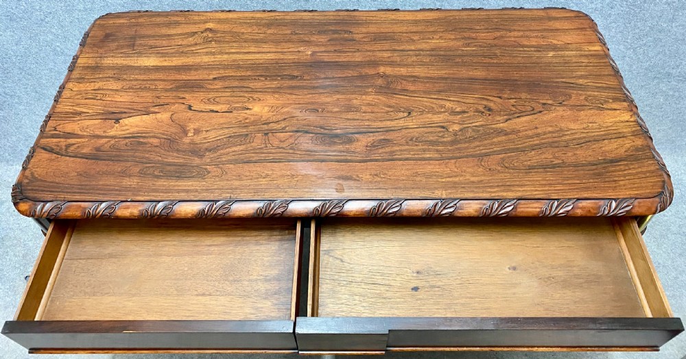 William IV rosewood 2 drawer Centre Table View IV