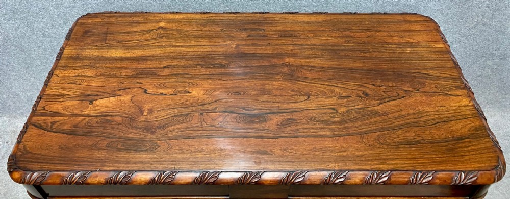 William IV rosewood 2 drawer Centre Table View V