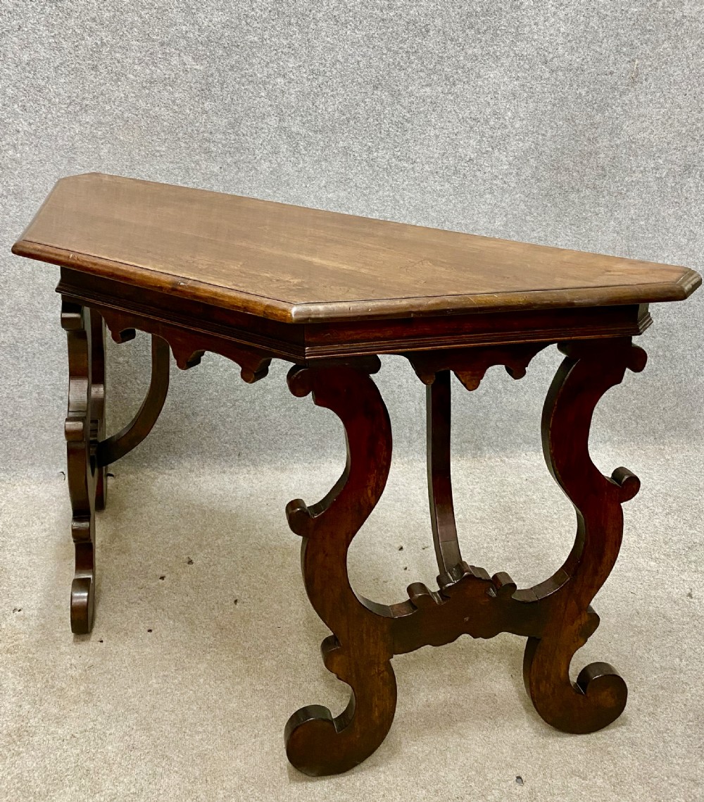 Pair of Rustic French Cherry Wood Console Tables View VIII