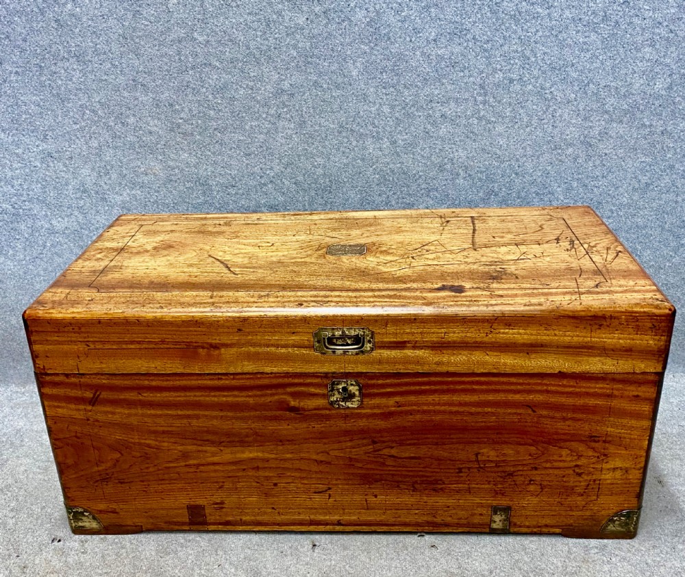Anglo-Indian Camphor Campaign Trunk