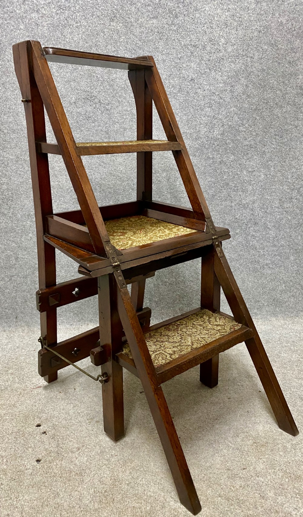 Late Victorian Metamorphic Chair/ Library Steps