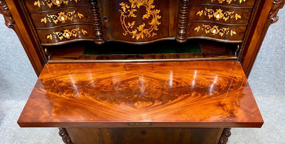 Victorian Burr Walnut Sutherland Drop Leaf Table View IX