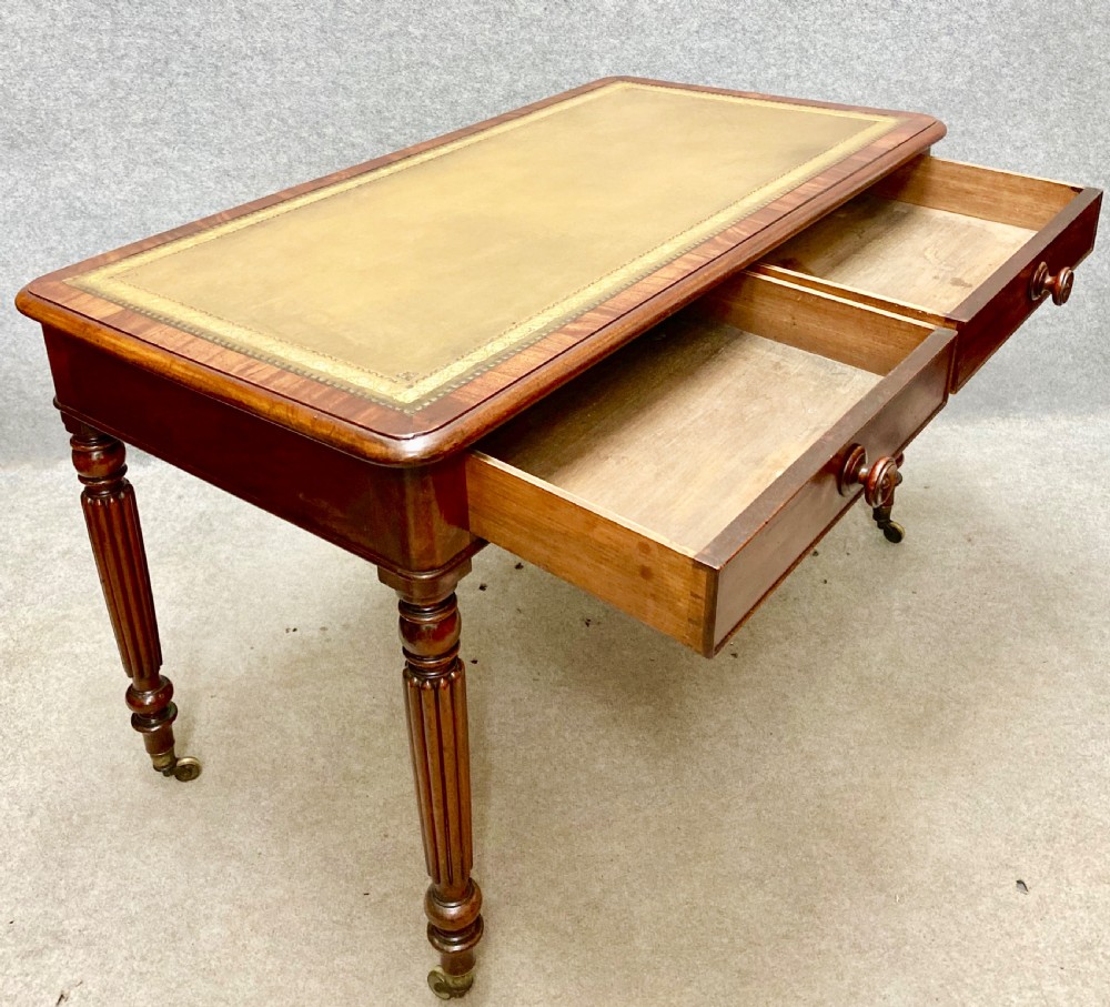 Antique Mahogany Freestanding Writing Table View V