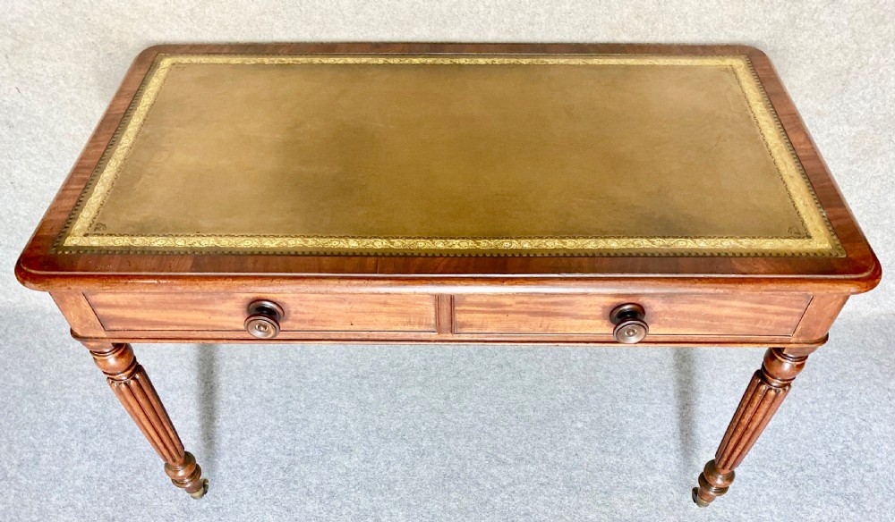 Antique Mahogany Freestanding Writing Table View IX