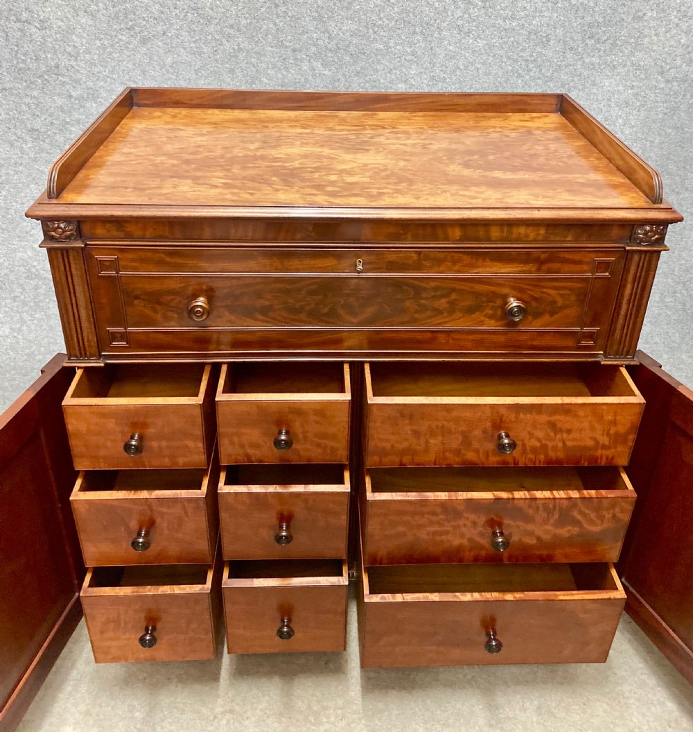 Superb Gillows Quality Secretaire Chest View IV