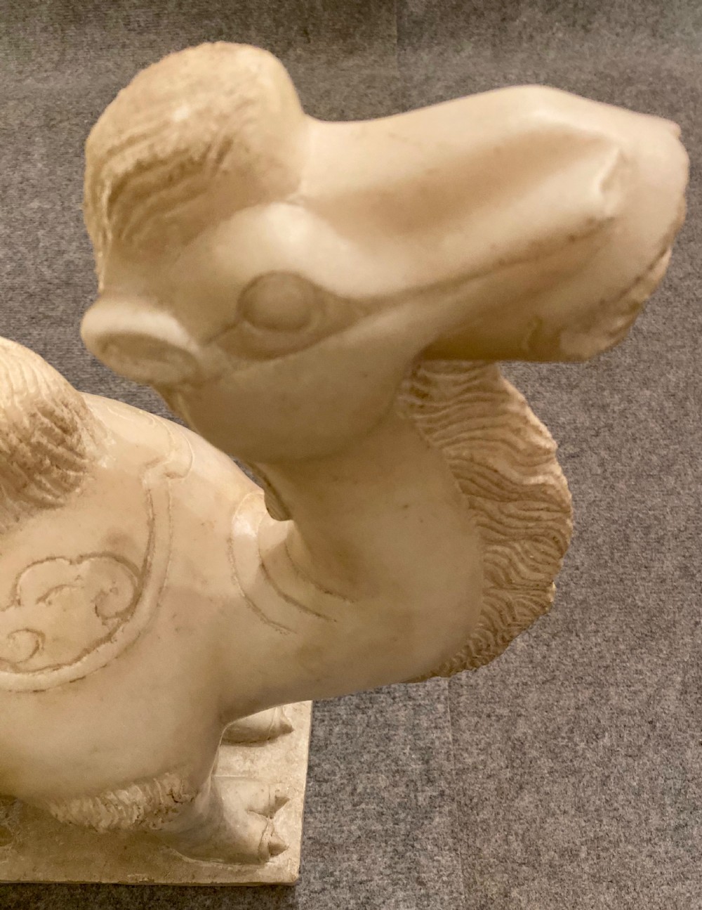 Unusual Pair Of Marble Bactrian Camels View VII