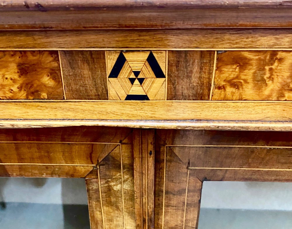 Antique Walnut and Inlaid 2 door Bookcase View IV