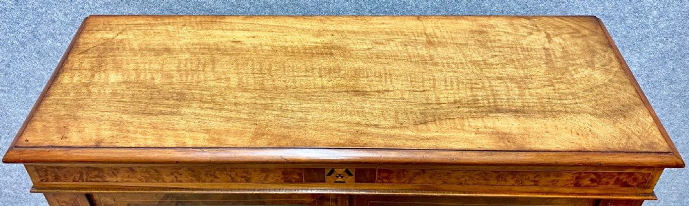 Antique Walnut and Inlaid 2 door Bookcase View V
