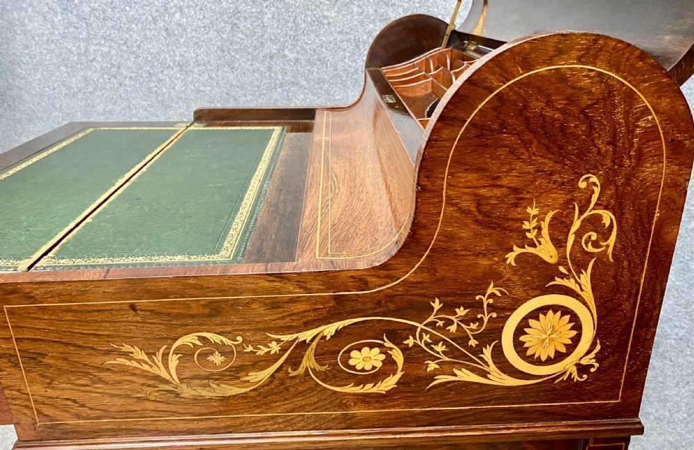 Fine Sheraton Revival Ladies Writing Desk View XIII