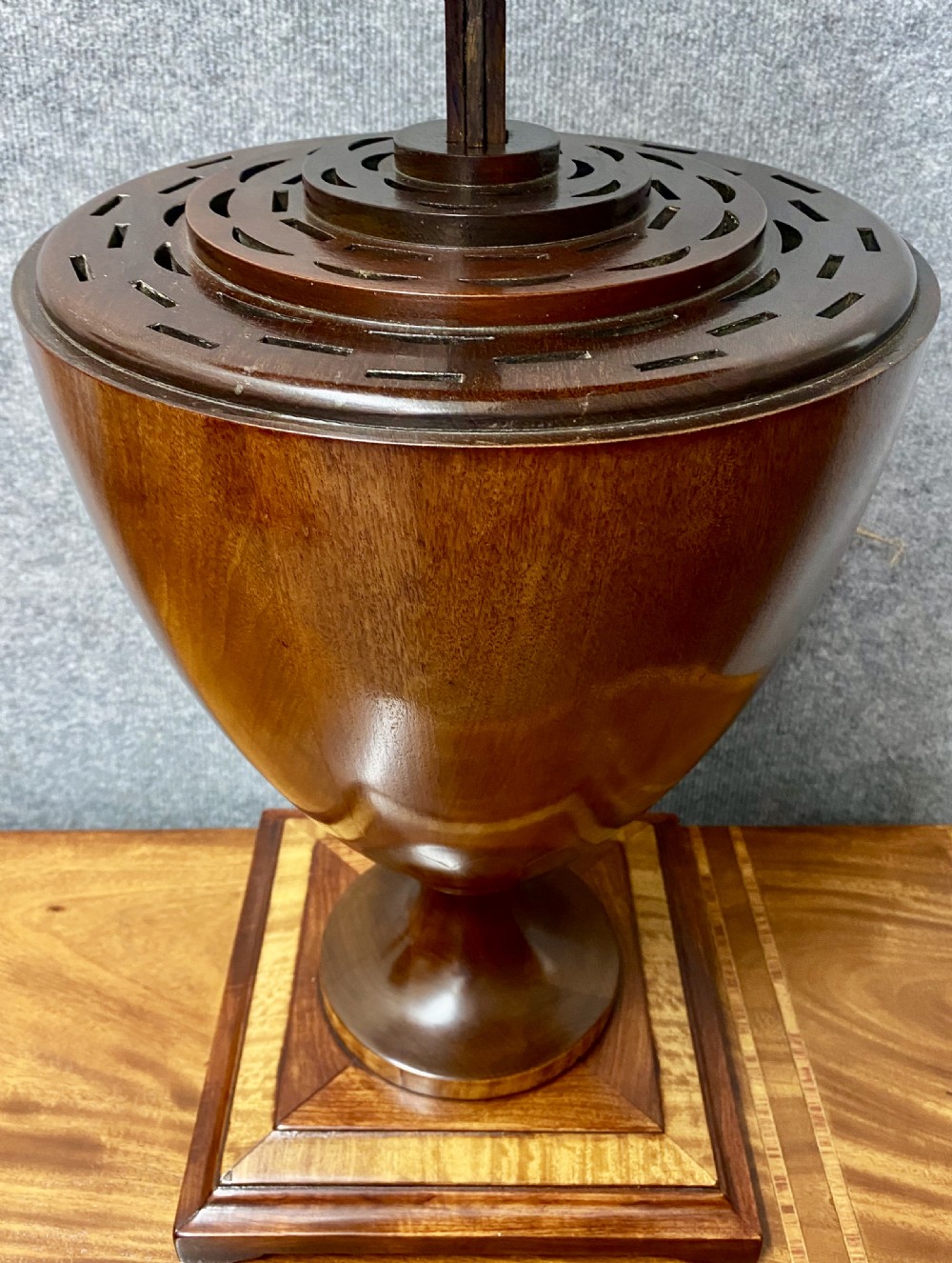 Good Pair of Sheraton Revival Cutlery Urns View VIII