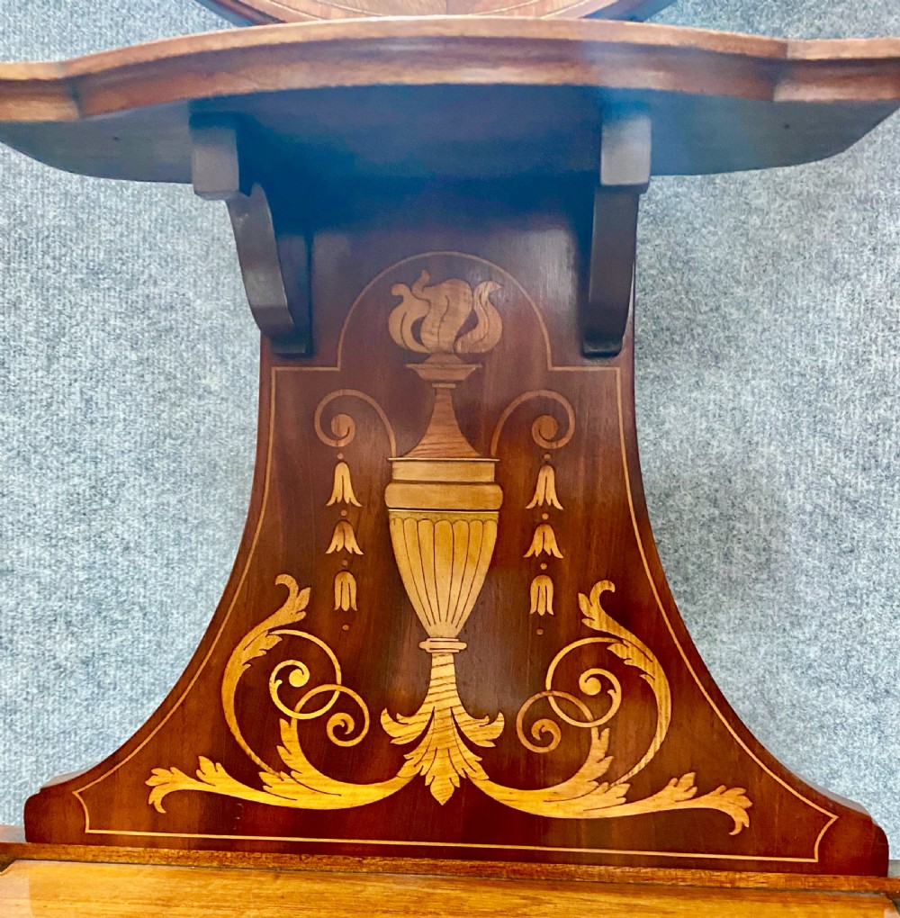 Good Quality Edwardian Inlaid Hall Stand View V