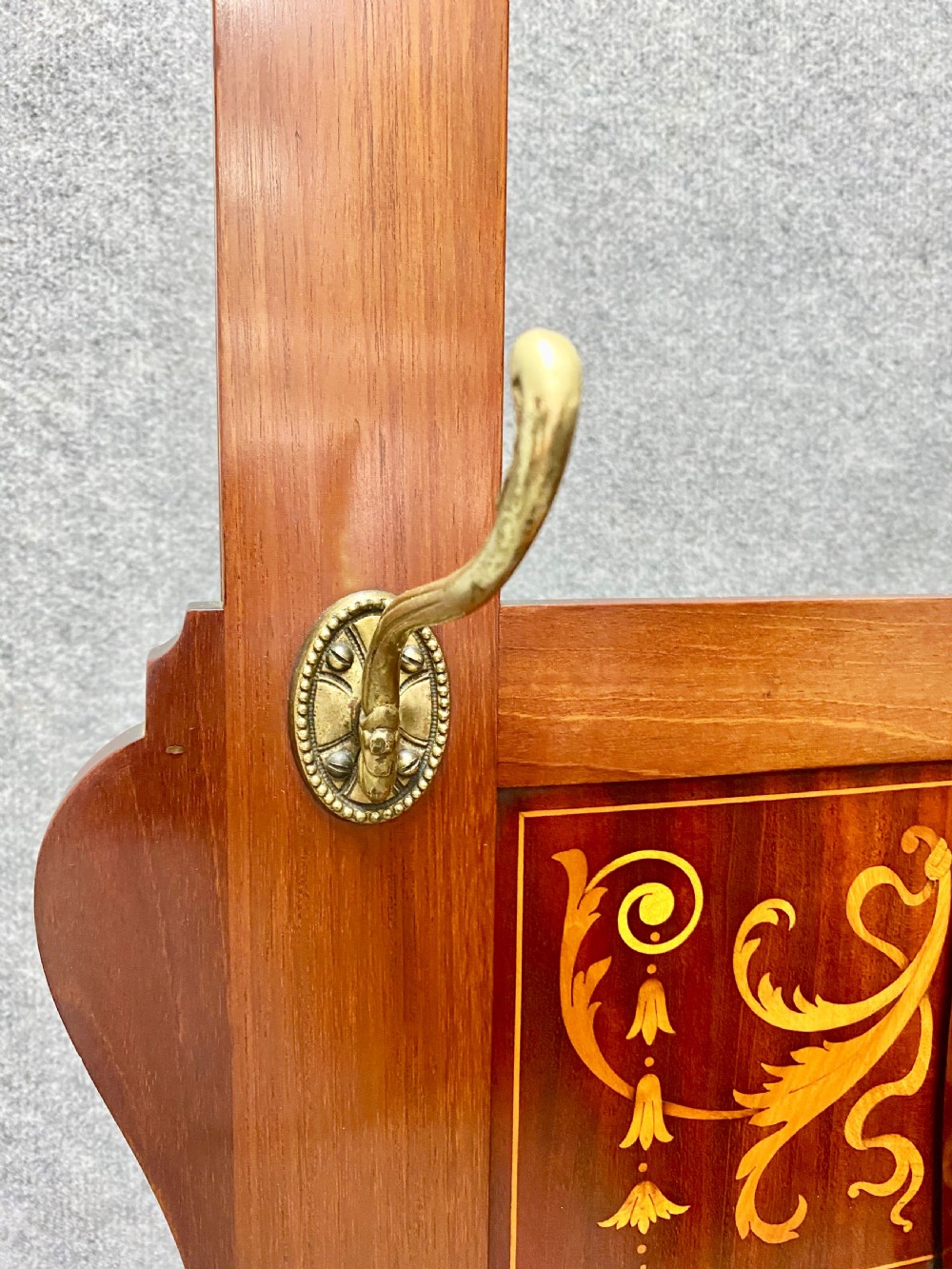 Good Quality Edwardian Inlaid Hall Stand View VIII