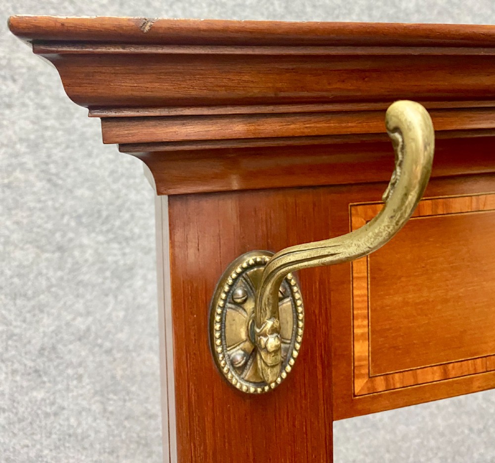 Good Quality Edwardian Inlaid Hall Stand View XI