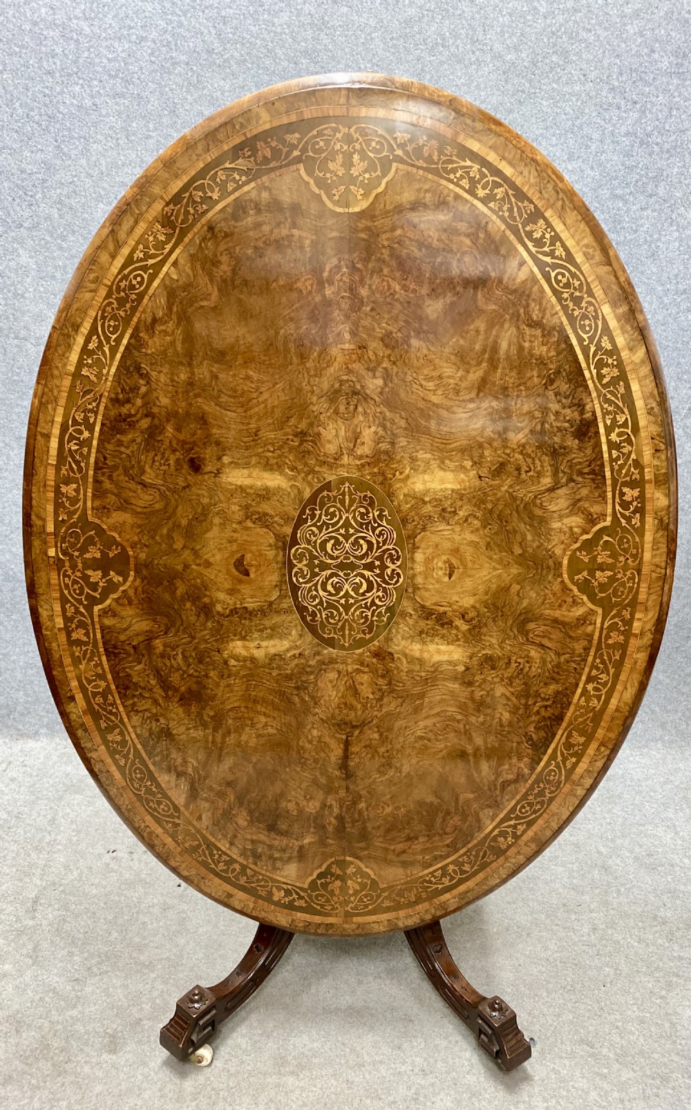 Good Marquetry Inlaid Walnut Centre Table