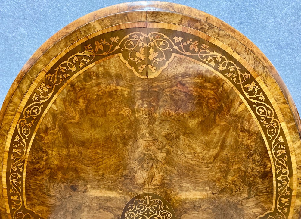 Good Marquetry Inlaid Walnut Centre Table View V