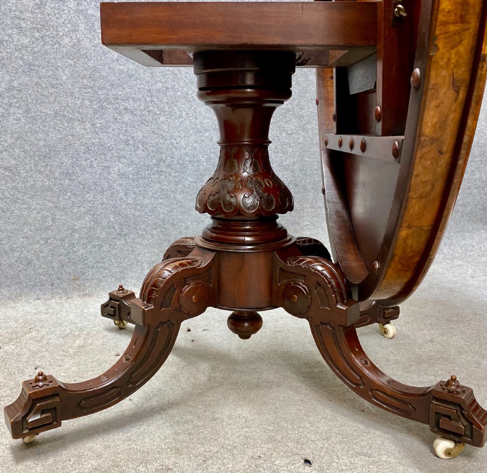 Good Marquetry Inlaid Walnut Centre Table View VI