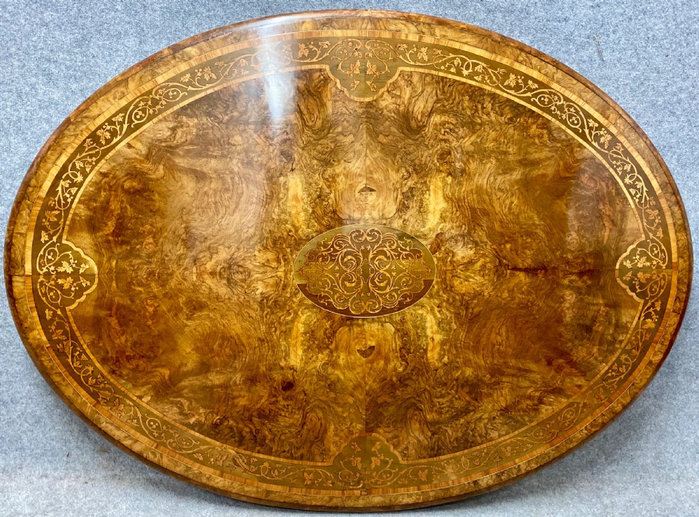 Good Marquetry Inlaid Walnut Centre Table View VIII