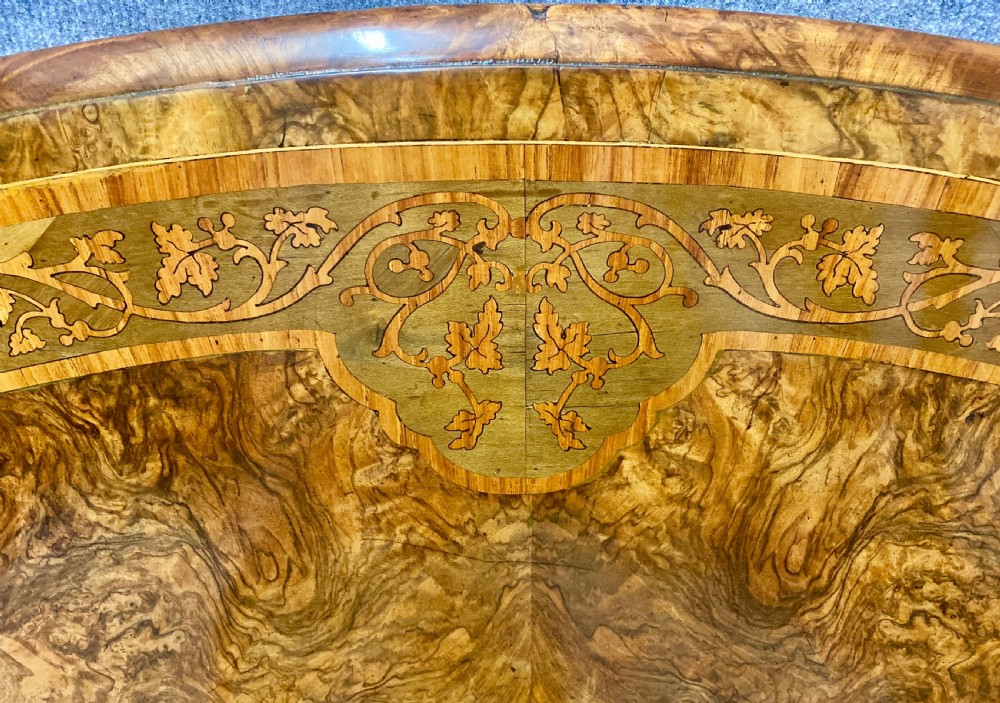 Good Marquetry Inlaid Walnut Centre Table View IX