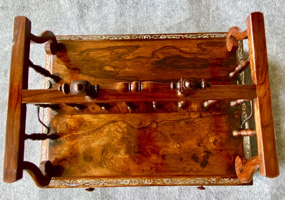 Regency Rosewood Desk Top Book Carrier View III
