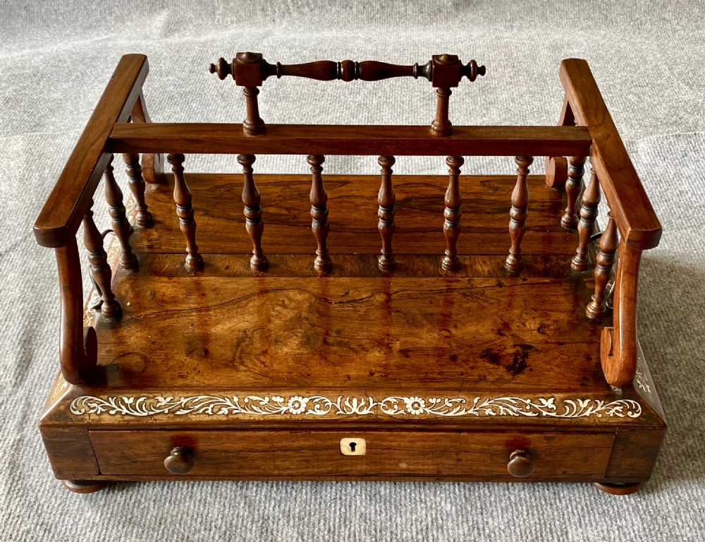 Regency Rosewood Desk Top Book Carrier View IV
