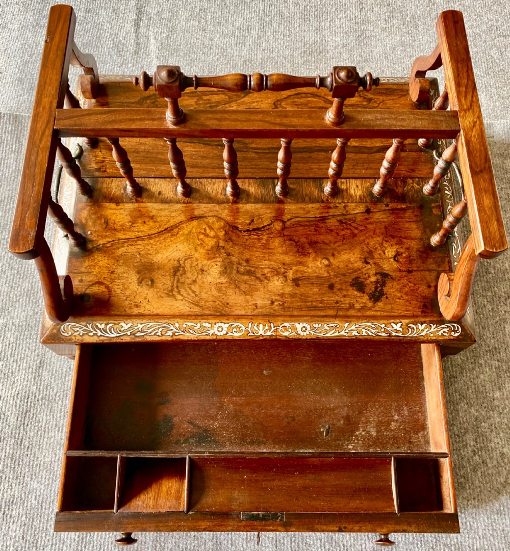 Regency Rosewood Desk Top Book Carrier View V