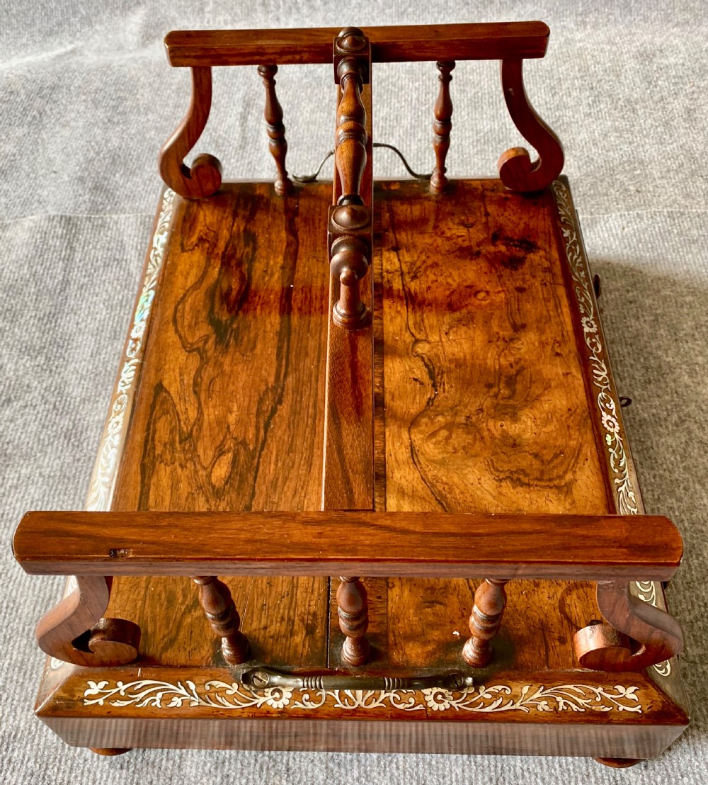 Regency Rosewood Desk Top Book Carrier View IX