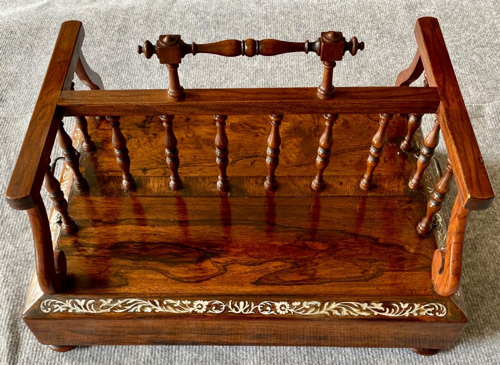 Regency Rosewood Desk Top Book Carrier View XI