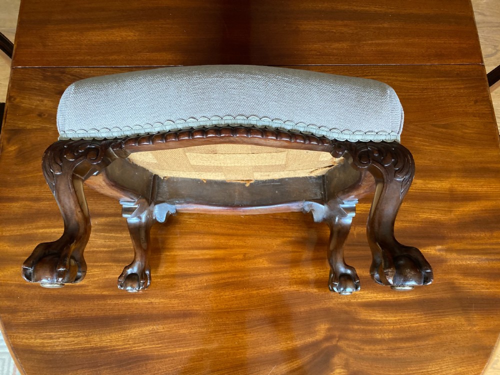 Mahogany Chippendale Style Foot Stool View III