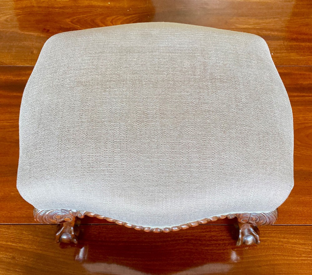 Mahogany Chippendale Style Foot Stool View IV