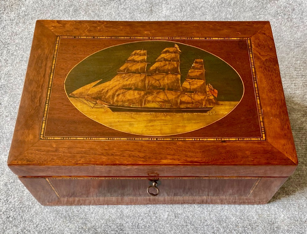 British Clipper Inlaid Trinity House Box