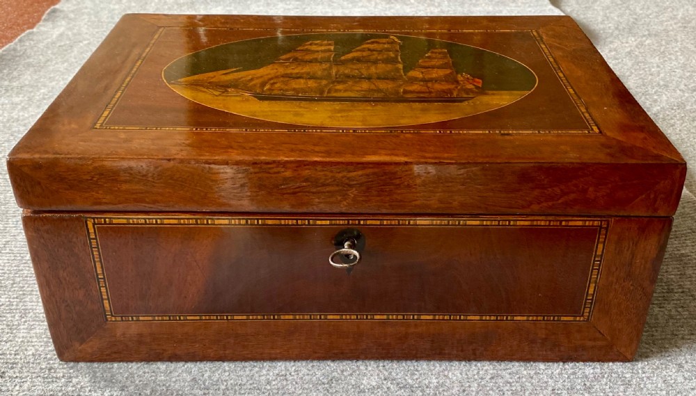British Clipper Inlaid Trinity House Box View II