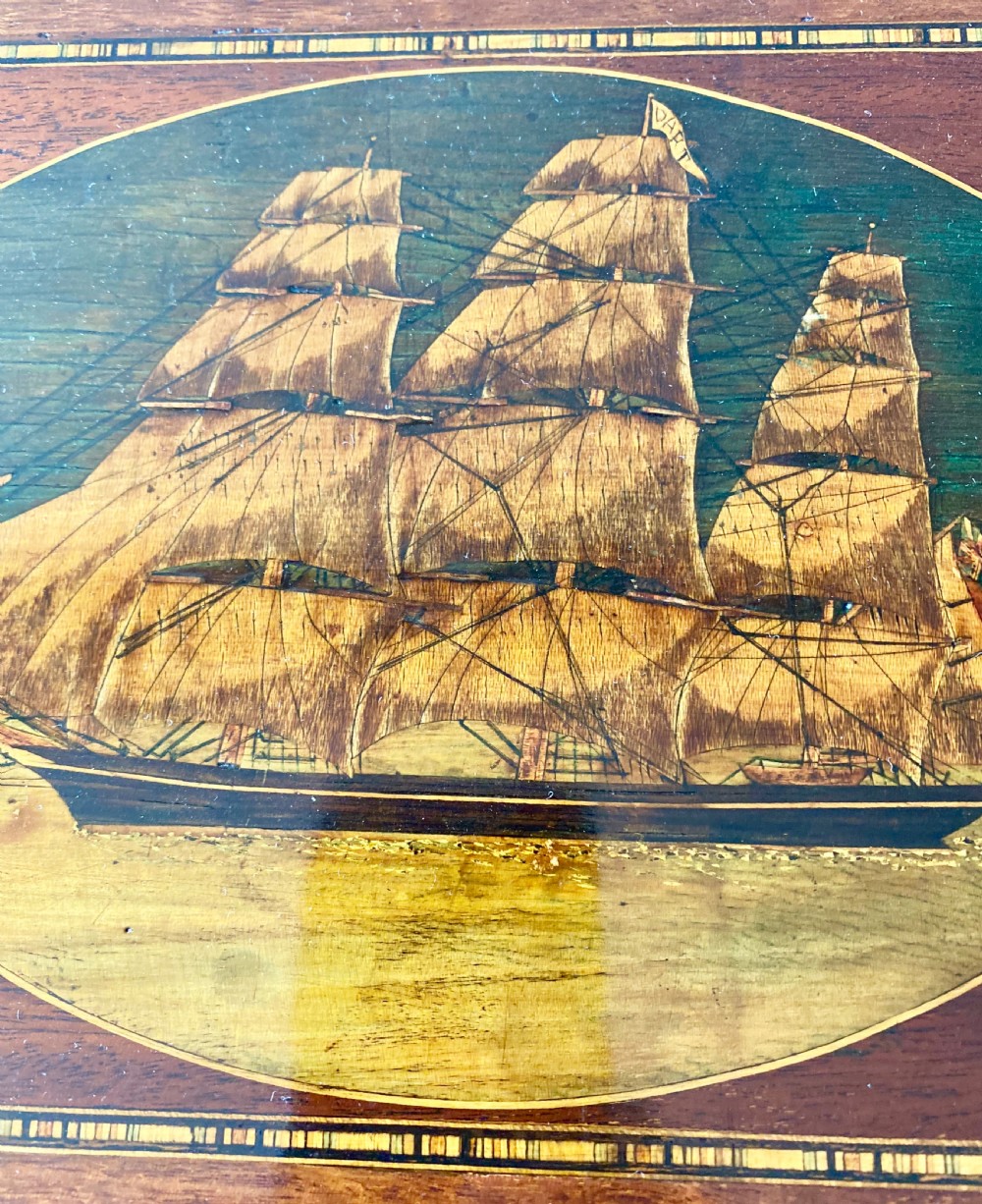 British Clipper Inlaid Trinity House Box View V