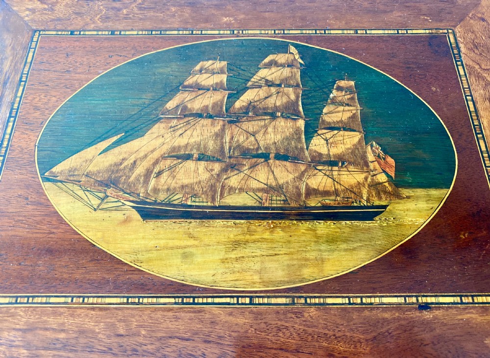 British Clipper Inlaid Trinity House Box View VIII