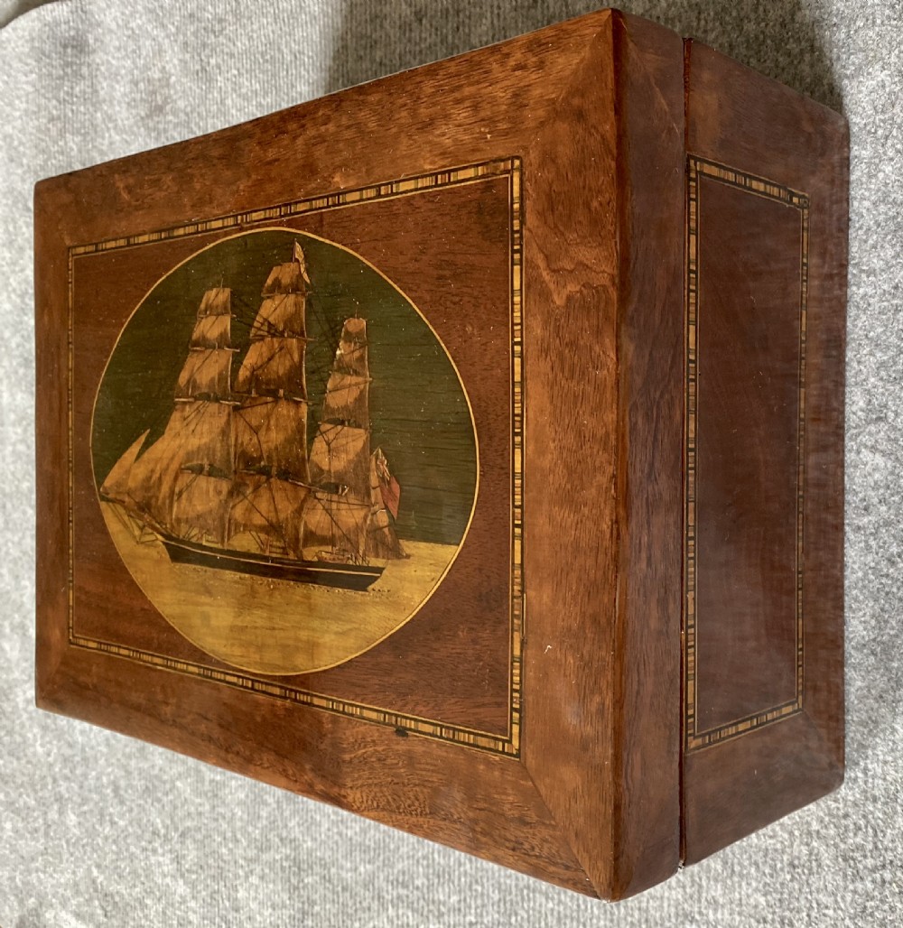 British Clipper Inlaid Trinity House Box View IX