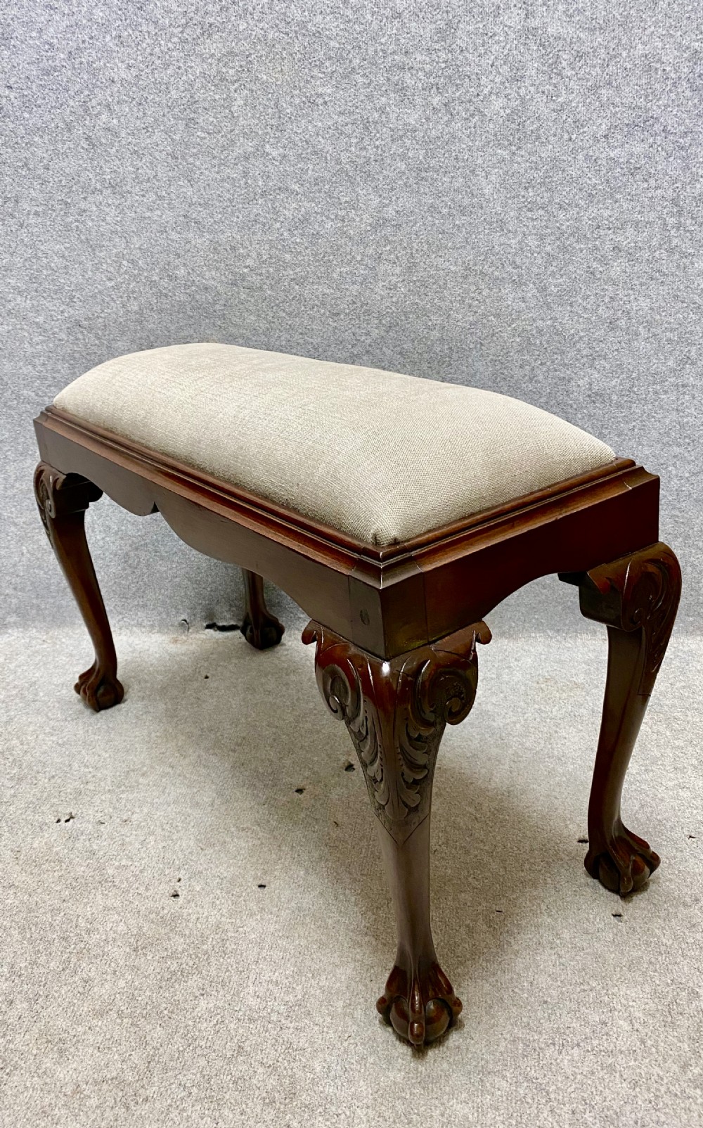 Chippendale Style Mahogany Window Seat View II