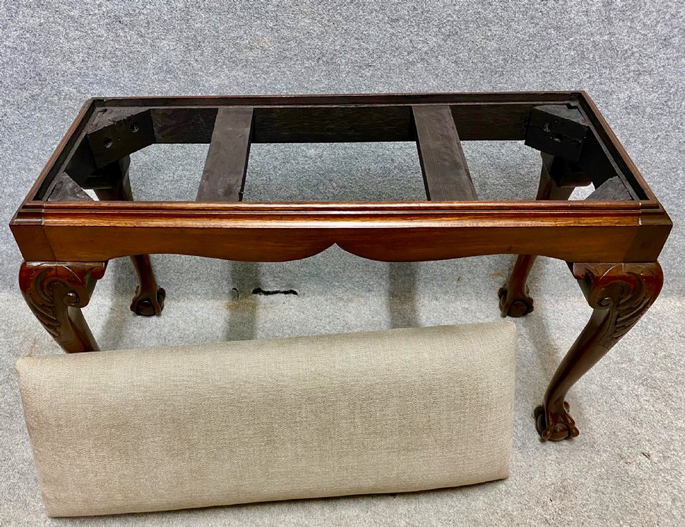 Chippendale Style Mahogany Window Seat View IV