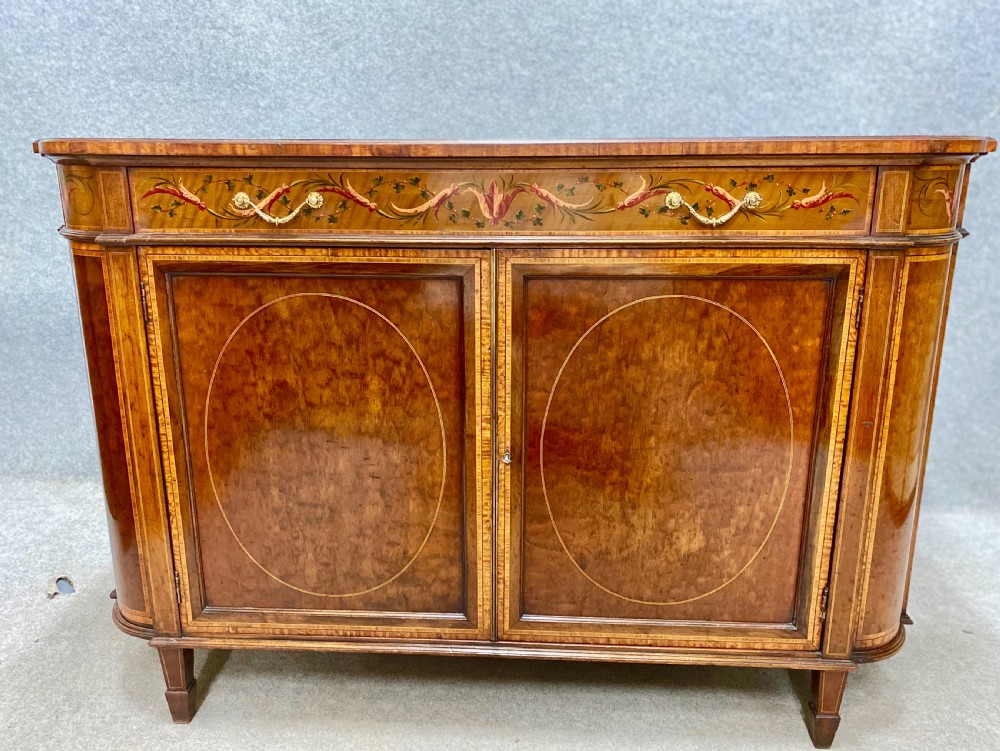 Fine Pair of Sheraton Revival Side Cabinets View IX
