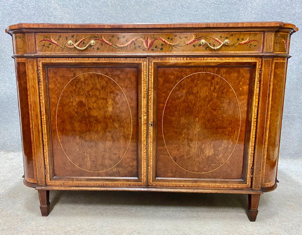 Fine Pair of Sheraton Revival Side Cabinets View XIV