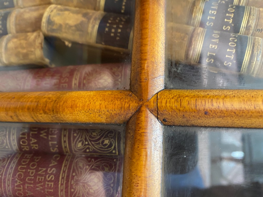 Burr Walnut Breakfront Bookcase View IX