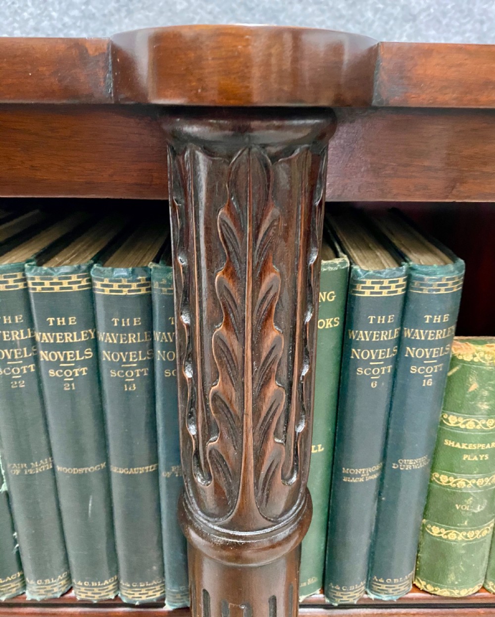 Good Quality Mahogany Open Bookcase View III