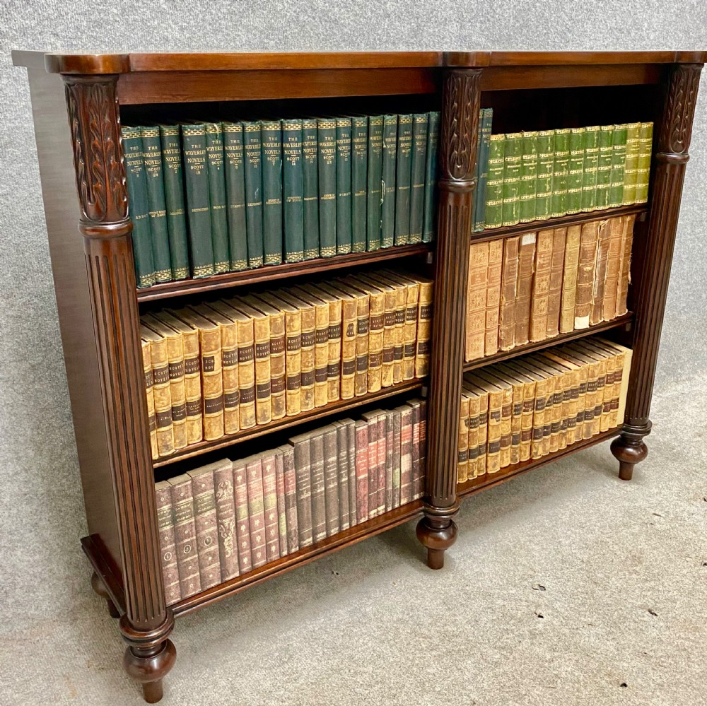 Good Quality Mahogany Open Bookcase View V