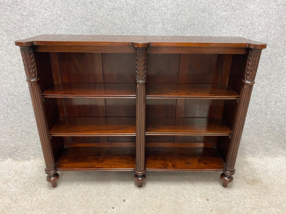 Good Quality Mahogany Open Bookcase View VII