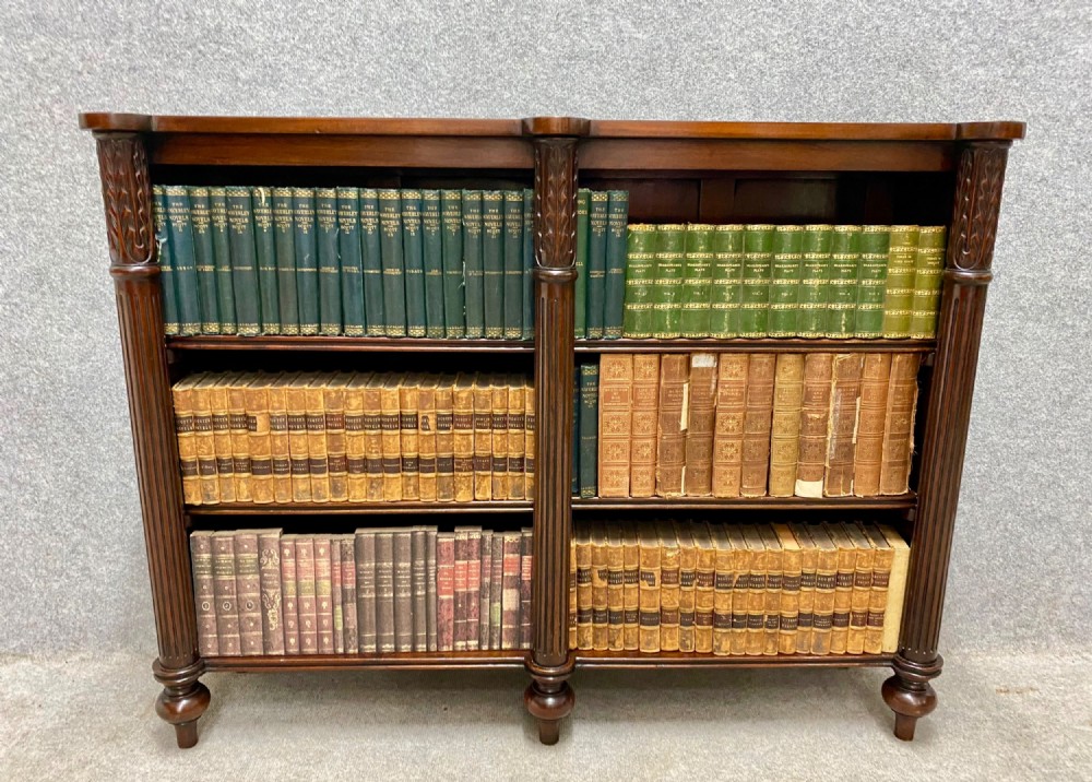 Good Quality Mahogany Open Bookcase