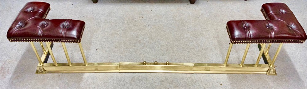 Adjustable Brass & Leather Club Fender View IV