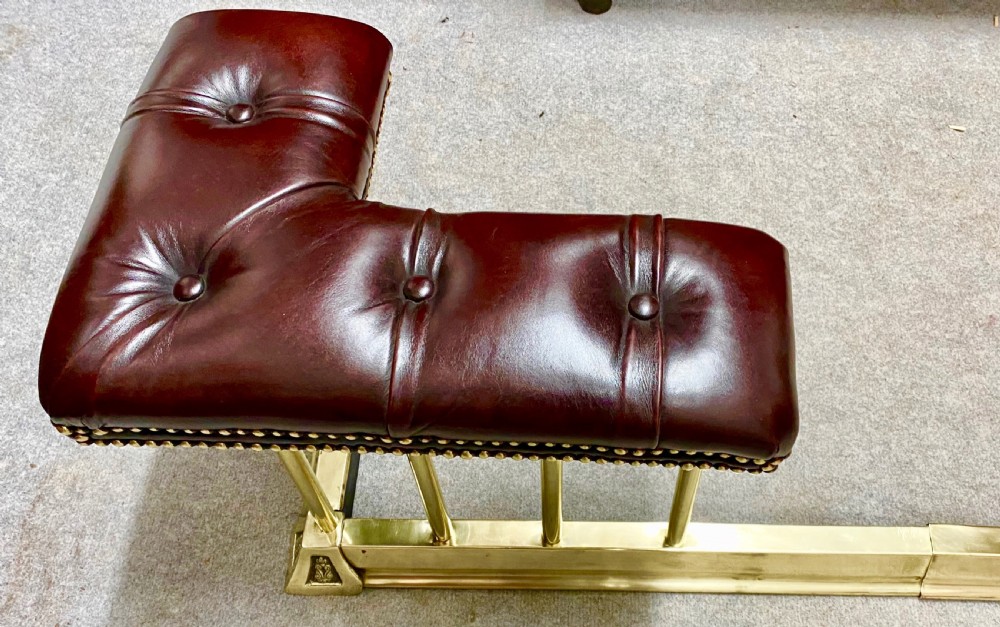 Adjustable Brass & Leather Club Fender View VII