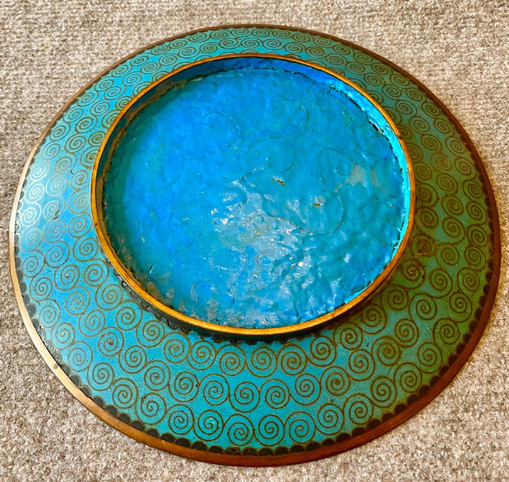 Meiji period Cloisonné Plate Charger View VI