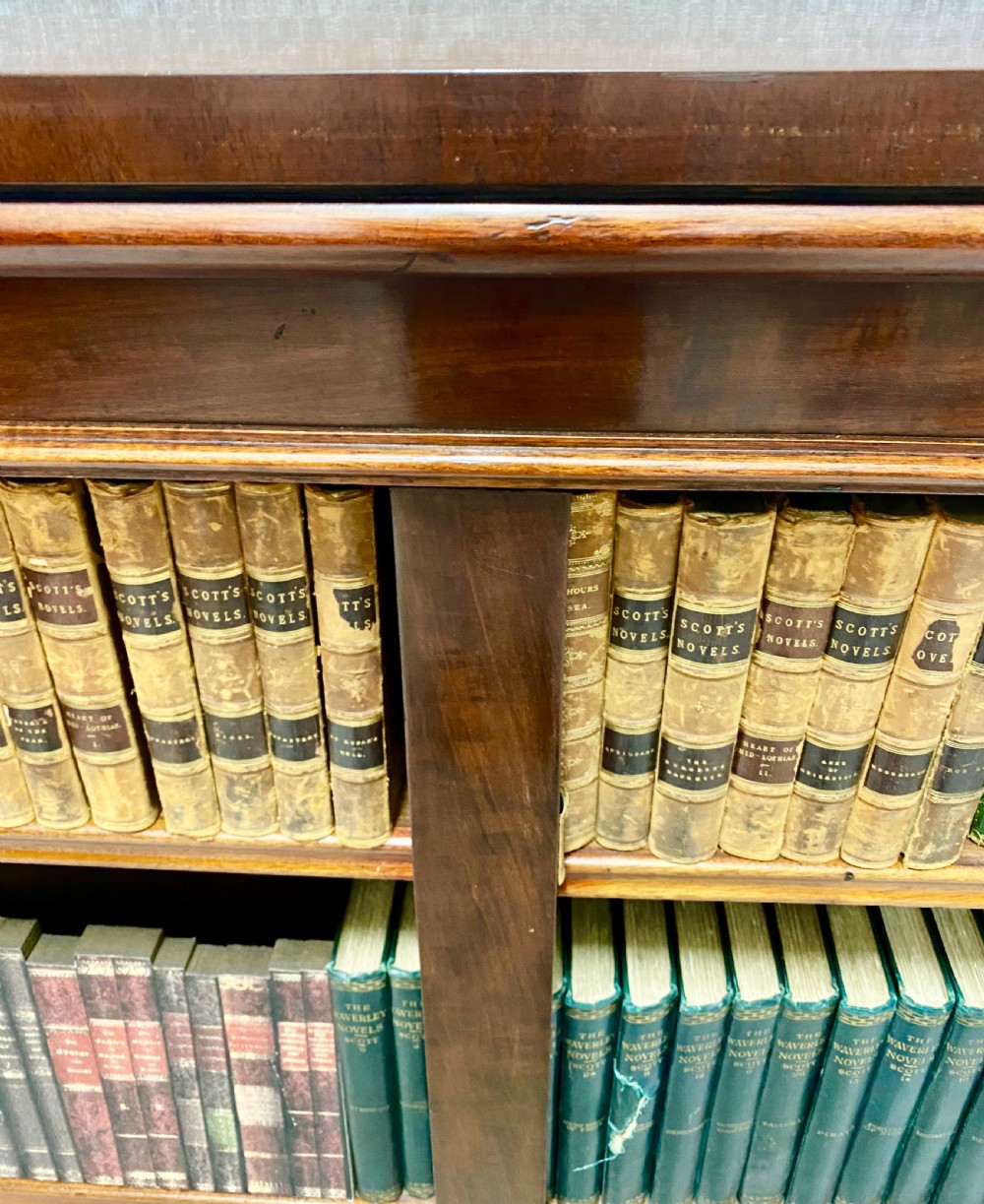 Victorian Mahogany Open Bookcase View V