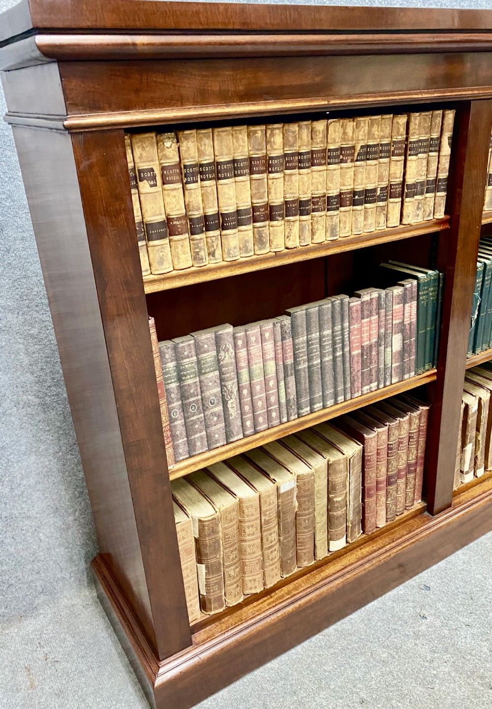 Victorian Mahogany Open Bookcase View VI