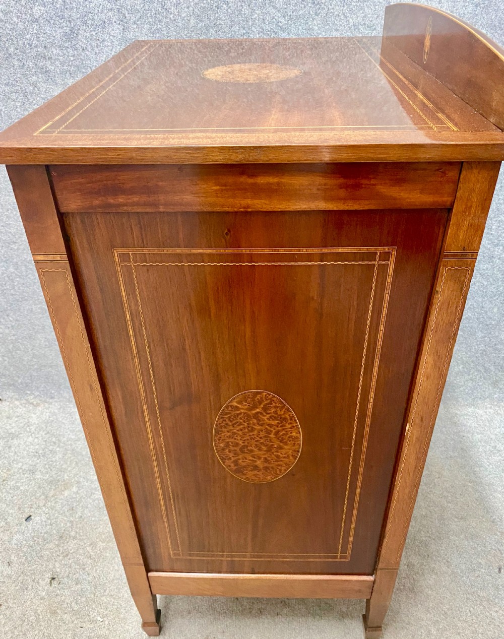 Mahogany and Marquetry Inlaid Side Cabinet View V