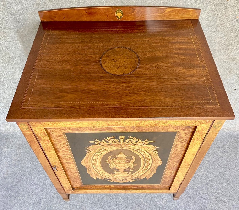 Mahogany and Marquetry Inlaid Side Cabinet View VIII